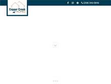 Tablet Screenshot of coppercreekhomesidaho.com